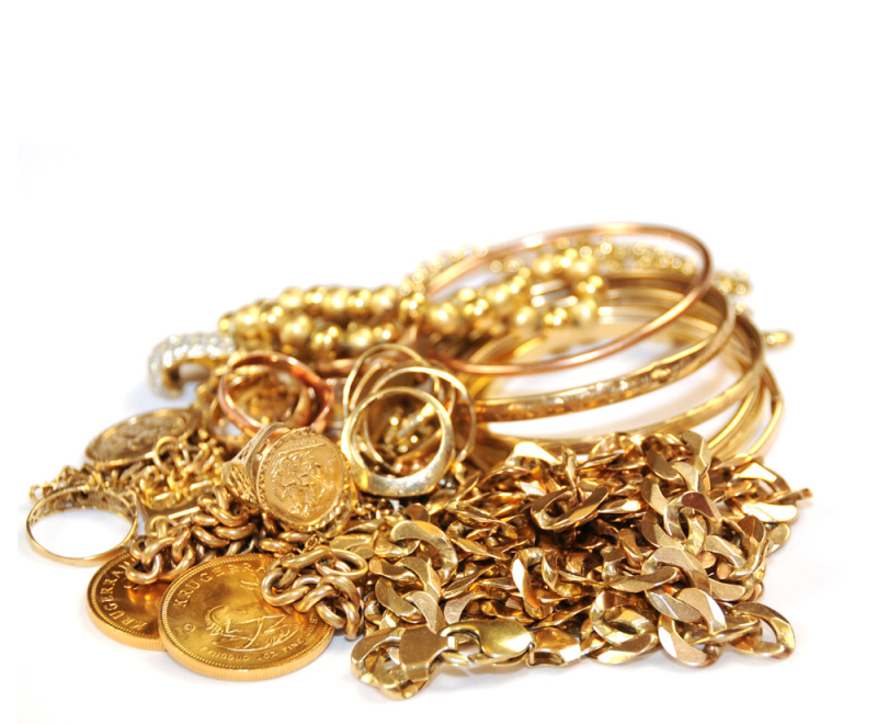 Gold jewellery collection